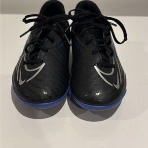 Black and Silver Soccer Cleats